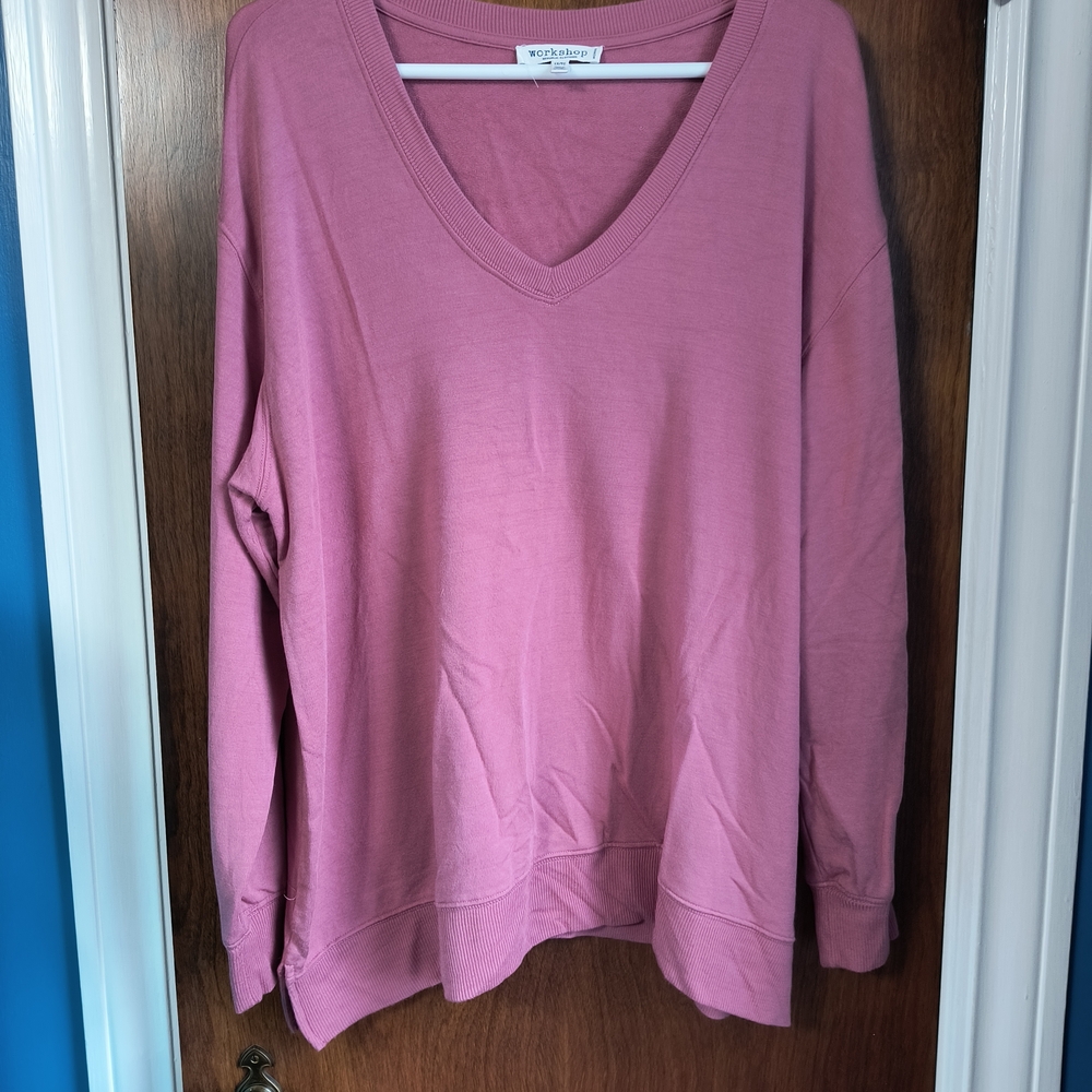 Workshop Republic Clothing Pink Sweatshirt